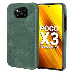 Coque en TPU + PU anti-rayures, antichoc vert pour votre Xiaomi Poco X3/Poco X3 NFC/Poco X3 Pro