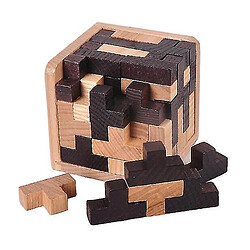 Acheter Universal Défi classique 3d iq puzzle en bois c cerveau tetris carrelage match puzzle pour adulte