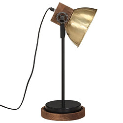 Avis vidaXL Lampe de bureau 25 W laiton antique 17x17x50 cm E27