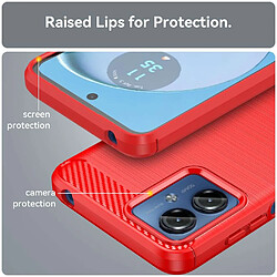 Avis Htdmobiles Coque pour Motorola Moto G14 - housse etui silicone gel carbone + verre trempe - ROUGE