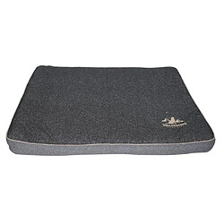 TYROL Yellowstone Matelas Rectangulaire pour chien grand/moyen - Ouatine Dense - Taille L - Dim. 80x60x7cm