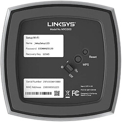 Acheter LINKSYS Système WiFi 6 AX Multiroom Intelligent Mesh triple bande Linksys Velop MX10600. pack de 2