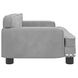 Acheter Maison Chic Niche Lit pour chien | Panier couchage pour chien gris clair 70x45x30 cm velours -GKD76249