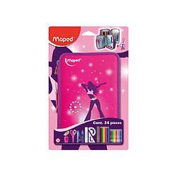 Maped Trousse d'écolier Girly, en polyester, garni ()