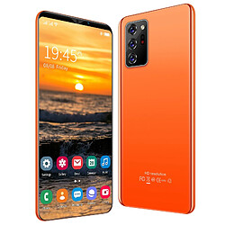 Téléphone portable Note30 Plus Android Smartphone Face Fingerprint déverrouiller le téléphone de 5,72 pouces Orange