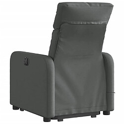 Acheter vidaXL Fauteuil de massage inclinable Gris foncé Tissu