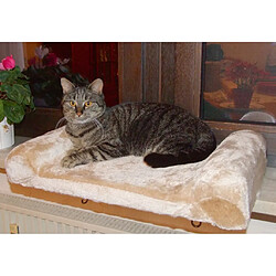 Avis Kerbl Lit de rebord de fenêtre pour chats Beige 36 x 56 cm 82656