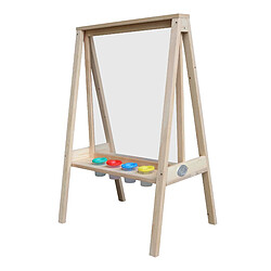 Avis AXI Eric chevalet pour enfants en bois | Tableau de peinture avec toile en plexiglas et 4 boîtes de peinture | 50x70x105 cm