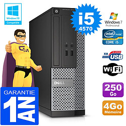 PC DELL 3020 SFF Core I5-4570 Ram 4Go Disque 250 Go Graveur DVD Wifi W7 - Occasion