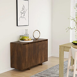 vidaXL Buffet chêne marron 120x41x75 cm bois d'ingénierie