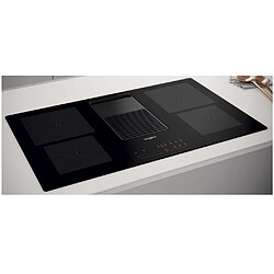 Table de cuisson aspirante induction 83cm 4 feux 7500w noir - WVH92K/1 - WHIRLPOOL