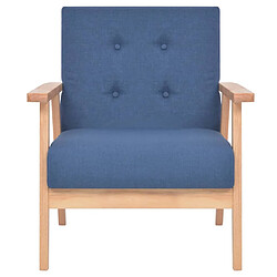 Maison Chic Fauteuil Relax pour salon | Fauteuil Bleu Tissu -GKD14035