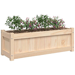 Acheter Maison Chic Jardinière,Bac à fleurs - pot de fleur d'extérieur 90x31x31 cm bois de pin massif -GKD19872