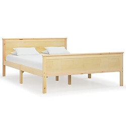 vidaXL Cadre de lit sans matelas bois de pin massif 120x200 cm