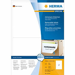 Herma 10314 Étiquettes movables/amovibles 199,6 x 143,5 A4 200 pièces Blanc