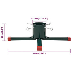 vidaXL Support pour sapin de Noël 60x60x16 cm pas cher