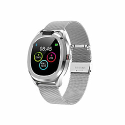 Bracelet Intelligent En Plastique Montre Détection De Température Corporelle Pression Artérielle Ip68 Étanche Acier Argenté