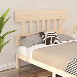 Maison Chic Tête de lit scandinave,Meuble de chambre 138,5x3x81 cm Bois massif de pin -MN22781