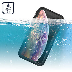 Acheter Coque Apple iPhone XS Max Waterproof 2m et Antichoc Intégrale Redpepper Noir