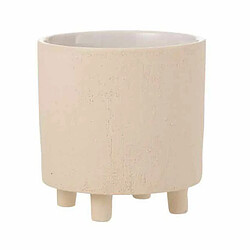 Paris Prix Cache-Pot Déco en Céramique Sable 20cm Beige