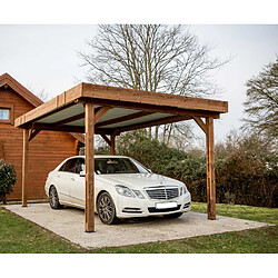 Avis Carport 17,54 m2 bois naturel - thn 3550 - HABRITA