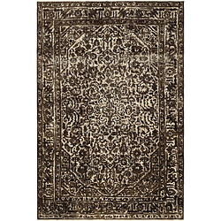 Vidal Tapis de laine 295x194 brun Vintage Royal