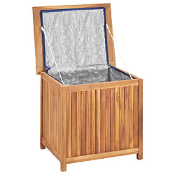 Acheter vidaXL Boîte de rangement de jardin 60x50x58 cm Bois de teck solide