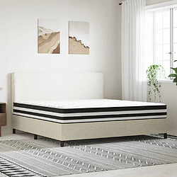 vidaXL Matelas à ressorts ensachés moyen 200x200 cm