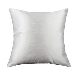 Tissu 45x45cm Soie, Comme Taie D'oreiller Décoration Canapé Jet Housse De Coussin Blanc