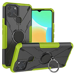 Coque en TPU anti-chute, 2 en 1, texture nid d'abeille avec béquille pour votre Infinix Smart 6 - vert