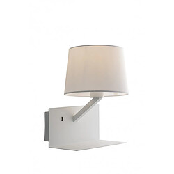 Fan Europe Lampe avec abat jour Ciak blanc 31 Cm