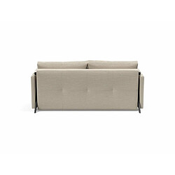 Acheter Inside 75 INNOVATION LIVING Canapé design CUBED 02 ARMS convertible lit 200*160 cm tissu Blida Sand Grey