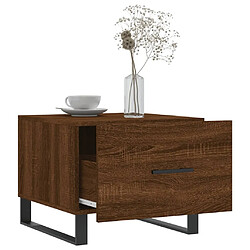 Acheter Maison Chic Lot de 2 Tables basses,Table Console pour salon chêne marron 50x50x40 cm bois d'ingénierie -MN51834