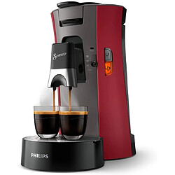 Philips machine à café à dosettes 1450W rouge noir