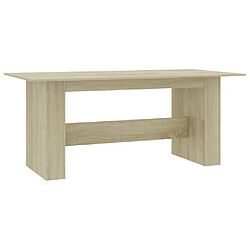 vidaXL Table à manger Chêne sonoma 180x90x76 cm Bois d’ingénierie