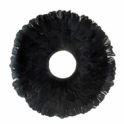 Paris Prix Couronne Déco Plumes 52cm Noir