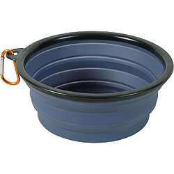 ZOLUX Gamelle souple en silicone bleu Bivouak 1 litre.