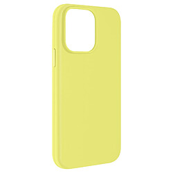 Avizar Coque pour iPhone 15 Pro Max Semi-rigide Soft-touch Fast Cover Jaune