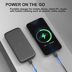 SANAG Slim Batterie Externe Induction Chargeur Portable Sans Fil, 5000Mah Usb-C Qi Power Bank Pour Iphone Samsung Galaxy Huawei Xiaomi Android Wireless Batterie Portable De Secour, Legere Et Petit