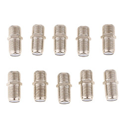 10pièces métriques f adaptateur coaxial coaxial câbles connecteur pour tv satellite rf