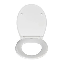 WENKO Abattant WC Easy-Close - Abaissement automatique - Duroplast - Blanc