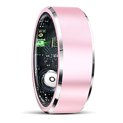 Bague Connectée Taille 10 Argent Suivi Santé Sports Étanche Bluetooth Longue Autonomie Rose YONIS