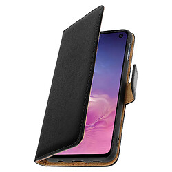 Avizar Housse Samsung Galaxy S10e Etui Portefeuille Cuir Support Vidéo - Noir