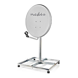 NEDIS Socle de Satellite pour Balcon | Taille Maximale de l'Antenne Parabolique : 90 cm | 4 x 30 x 30 cm | Acier