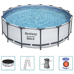 Bestway Ensemble de piscine Steel Pro MAX Rond 457x122 cm