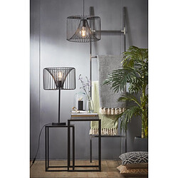 Acheter Sellettes set de 2 Charleston acier 34x34xH74/30x30xH54 cm en NOIR+Urban Living