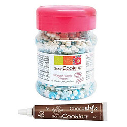 Scrapcooking Décors sucrés La Reine des Neiges + Stylo chocolat