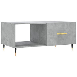 Maison Chic Table basse,Table Console Table d'appoint, Table pour salon gris béton 90x50x40 cm bois d'ingénierie -MN91947