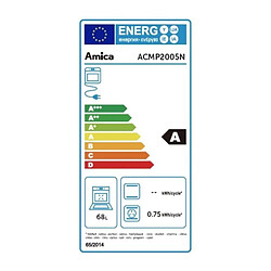 Cuisiniere gaz - AMICA - ACMP2005N - 4 feux - 85,5-90 x 60 x 60 cm - Noir