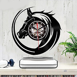 Acheter Universal Horloge de disque de cheval horloge lumineuse vin horloge murale murale pour kic art déco